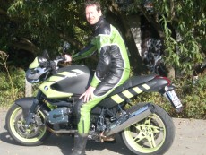 martin on motor bike